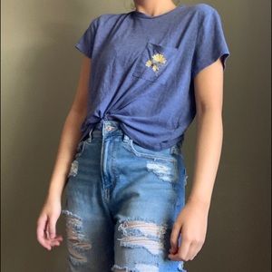 Ardene Knotted Embroidered Tee